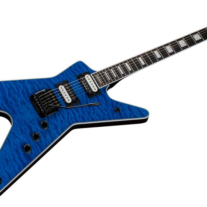 Dean unleashes Trans Blue-finished Quilt Top ML Select 24 Kahler