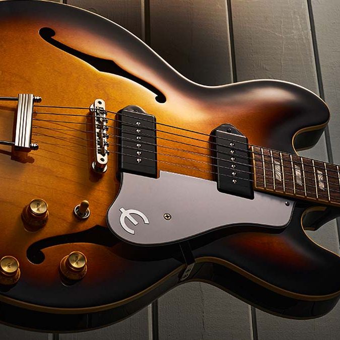 EPIPHONE CASINO リペア必要 Epiphone Casino - スイッチ交換 - ギターリペア・ベース修理