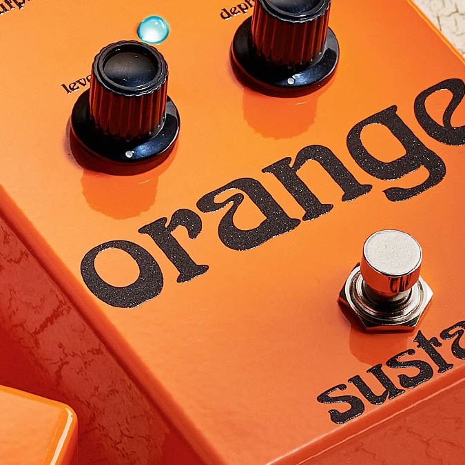 Orange Sustain Pedal イングランド製 コンプレッサー ORANGE Sustain コンパクトエフェクター コンプレッサー オレンジ