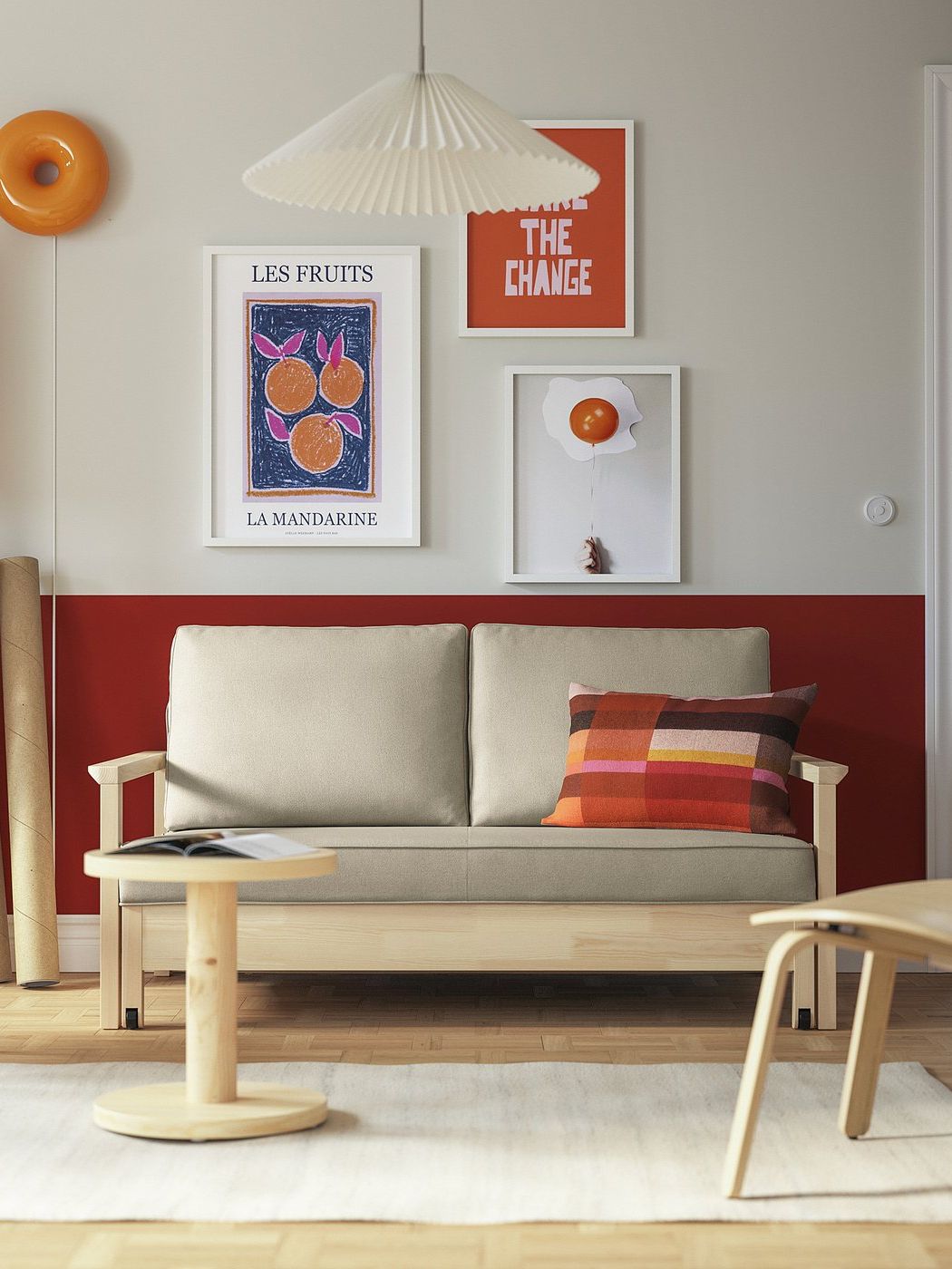 Tornsborg 2-Seat Sofa-Bed - Naggen Beige/pine