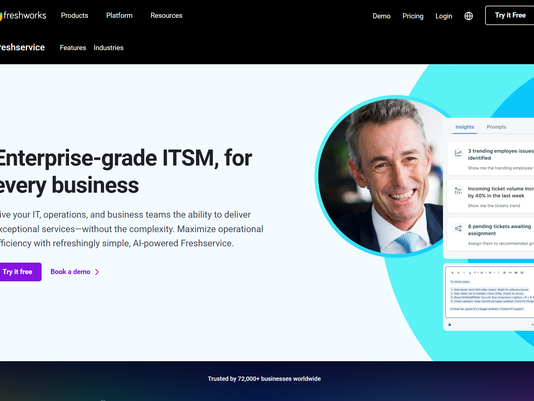 I tried FreshService, a simple yet powerful ITSM solution with AI 