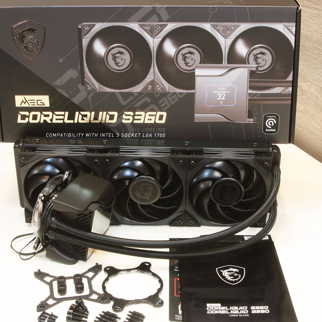PCパーツ MSI MEG CORELIQUID S360 Amazon.com: MSI MEG CoreLiquid S360 AIO CPU Liquid Cooler