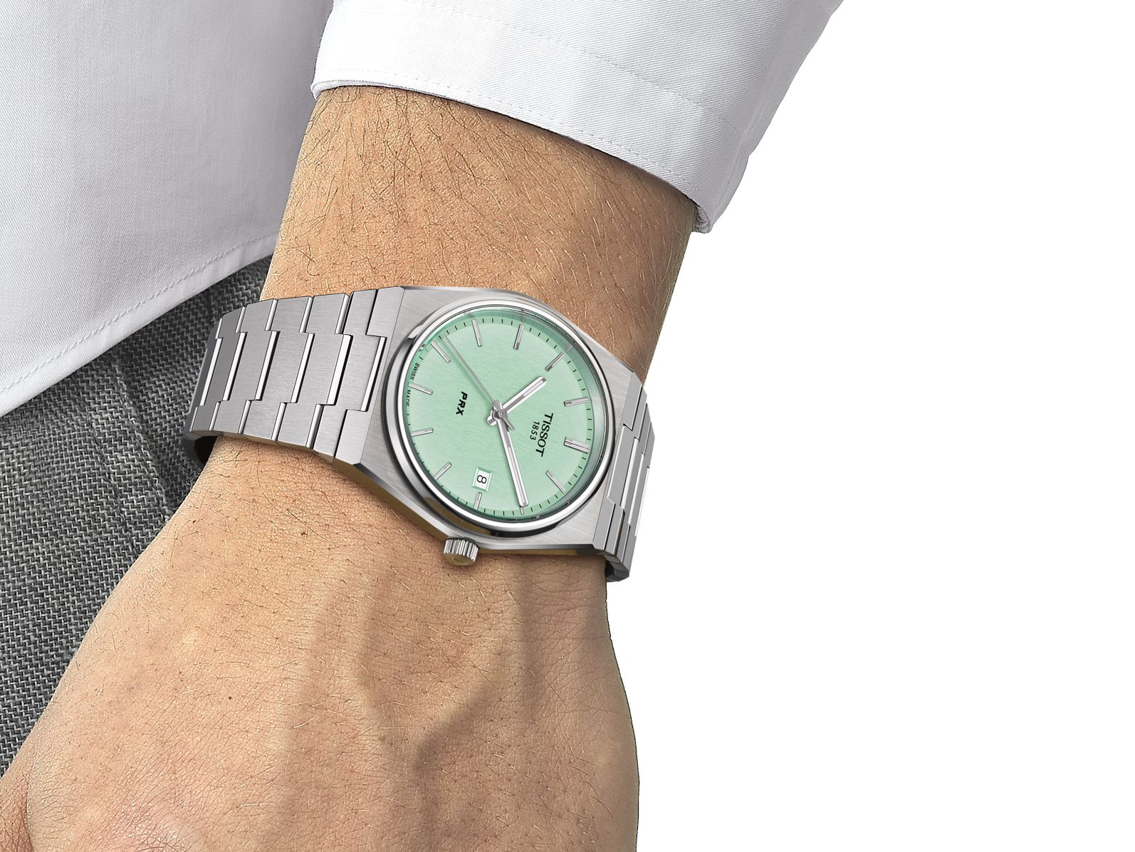 NWT Tissot PRX Quartz Green Dial Unisex Watch PRX 40 MM QUARTZ LIGHT  main image 2