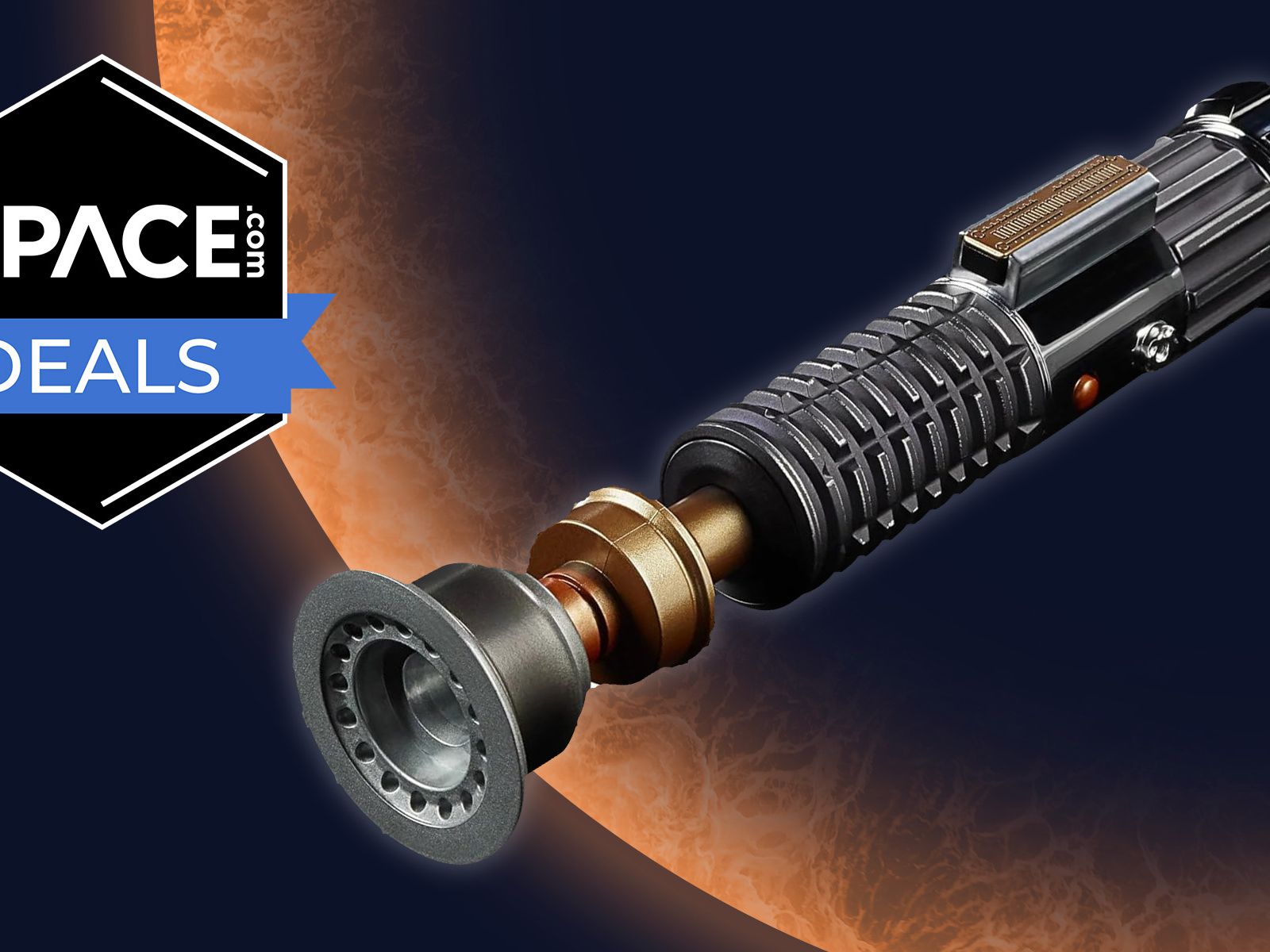 Save nearly 15% on Obi-Wan's Dark Series Force FX lightsaber | Space