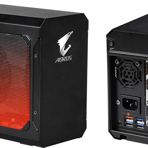 Gigabyte's external GPU enclosure for laptops wields an