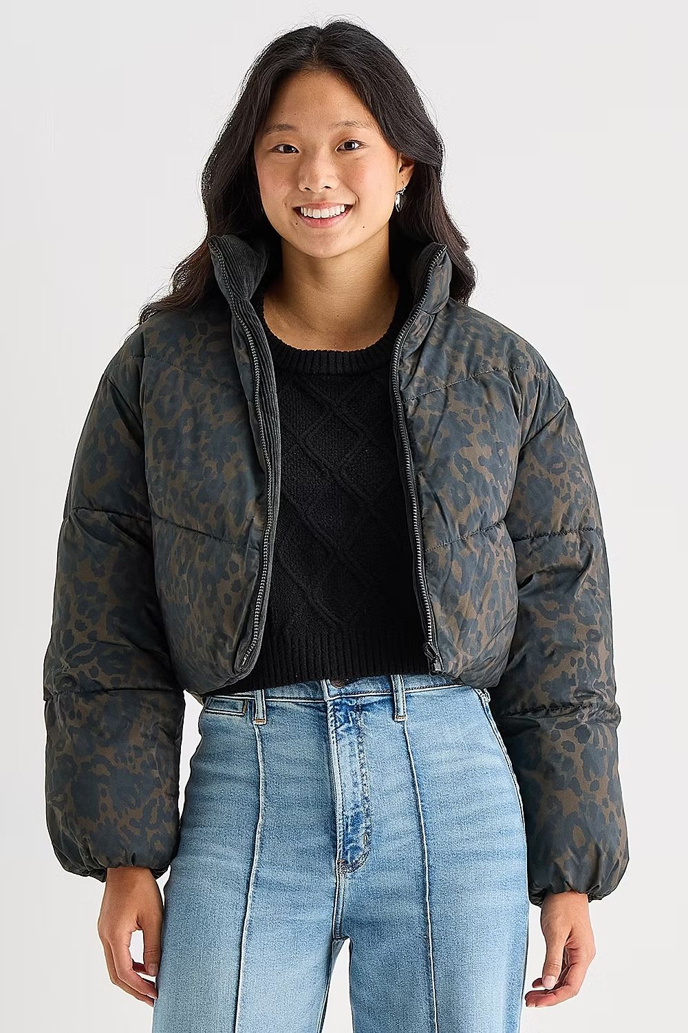 Arizona Reversible Womens Juniors Heavyweight Puffer Jacket