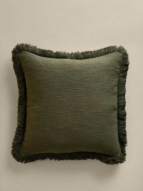 Textured Fringe Cushion Cover