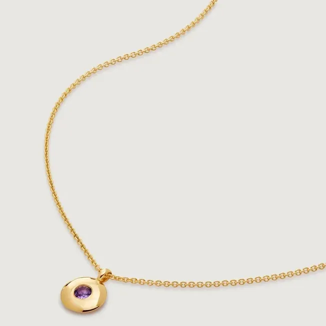 Monica Vinader February Birthstone Chain Necklace