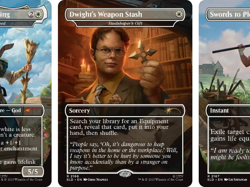 Magic: The Gathering cards featuring Dwight from The Office are a step too  far for some, though others think they're 'so bad its circling back to  being funny' | PC Gamer