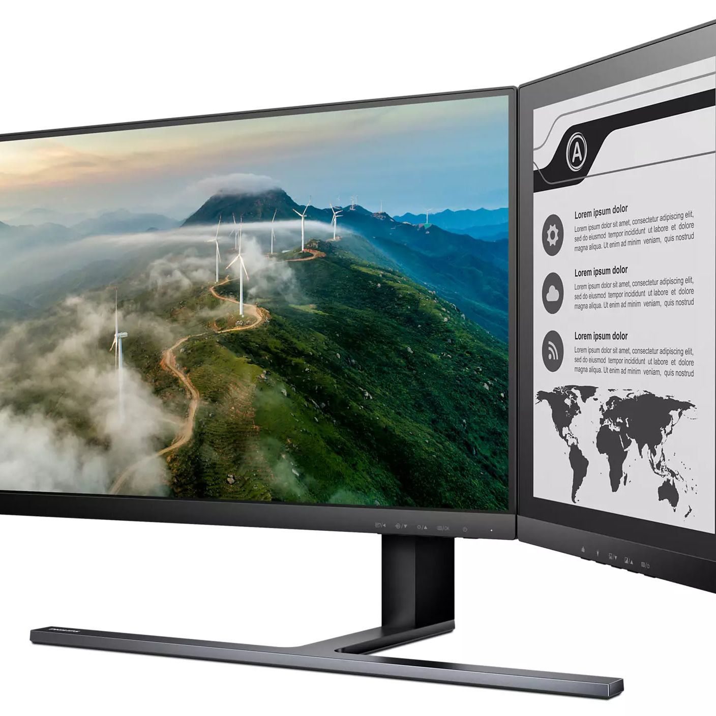 New Philips Monitor Features an E-Paper Side Panel | Tom's Hardware