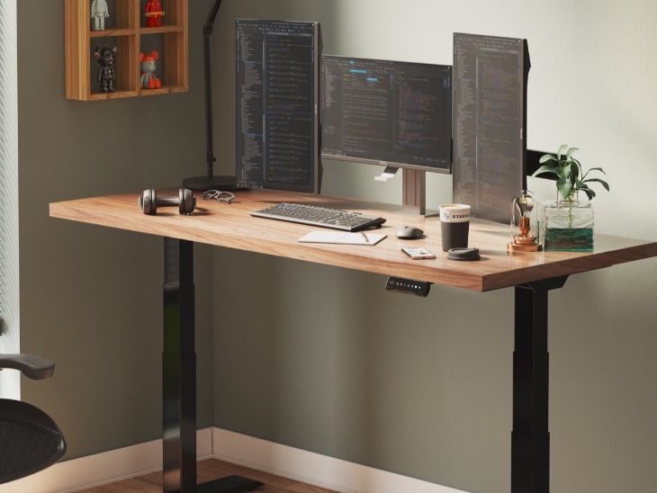 オフィス家具 FLEXISPOT E7B FlexiSpot E7 frame + Bamboo series standing desk | TechRadar