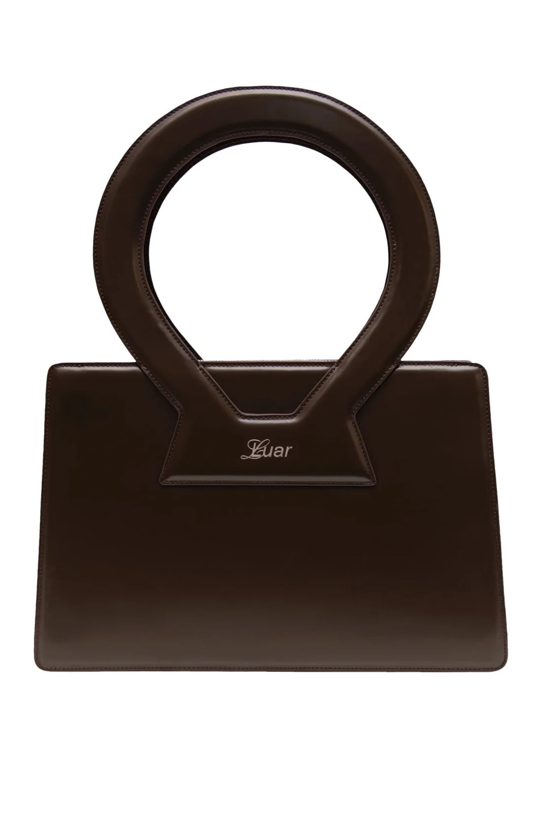 Luar Large Ana in Smooth Brown Leather