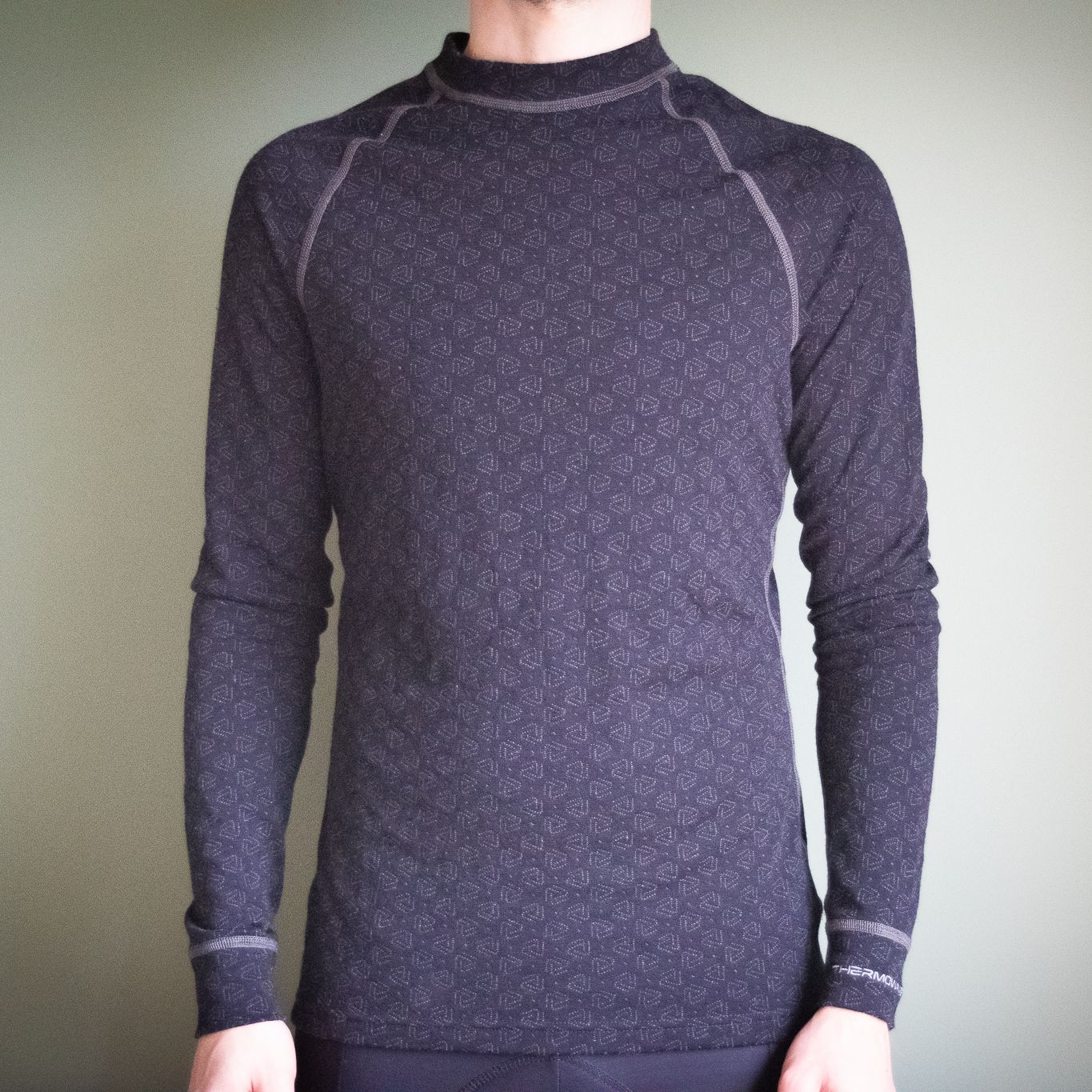 Thermowave base layer being worn by a man