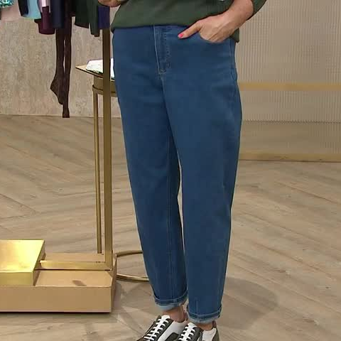 QVC, Ruth Langsford's Barrel Leg Jeans