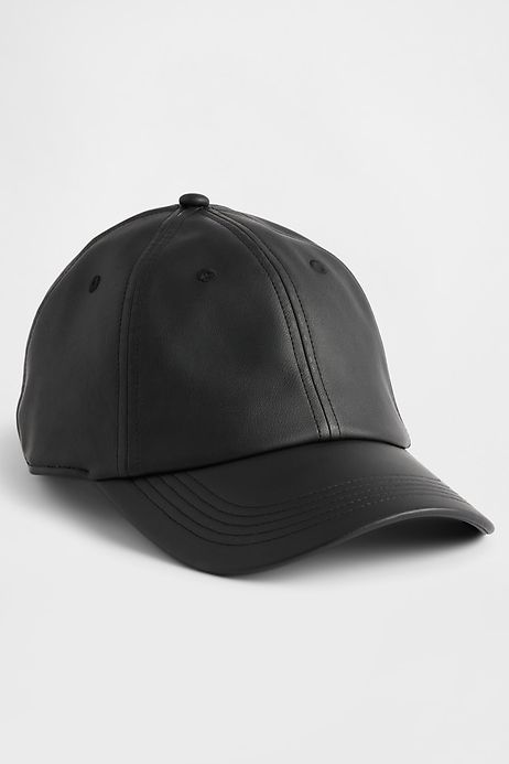 Vegan Leather Baseball Hat