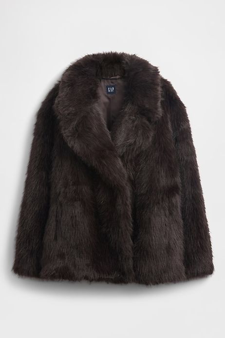 Gap Faux Fur Coat