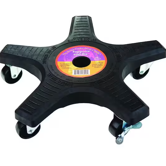 16" Plant Caddie With Lockable Wheel