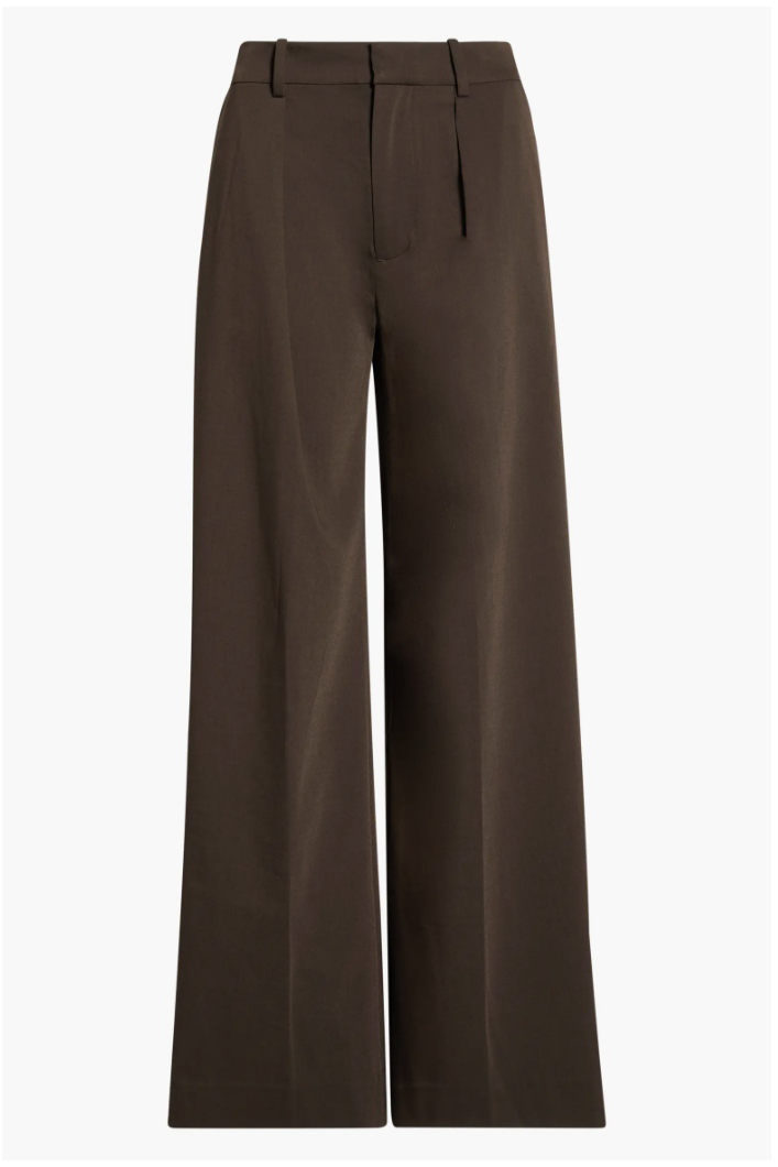 STAUD, Maysen Wide Leg Pleated Pants