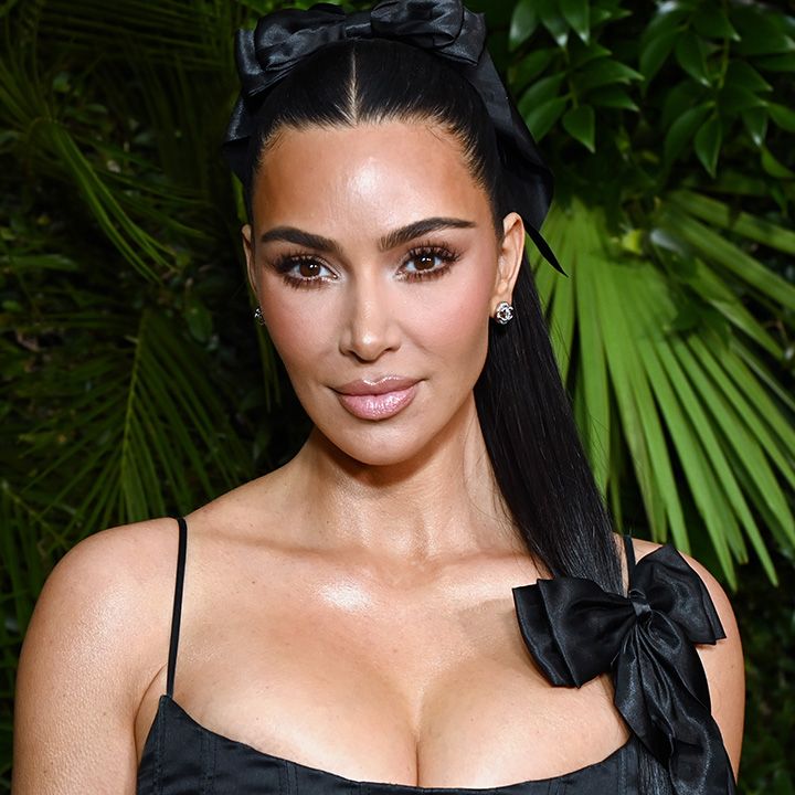 Kim Kardashian Rocked A Sweet Little Black Corset Dress To The Oscars  Pre-Party, But I'm Not So Sure About The Sheer Bottom | Cinemablend
