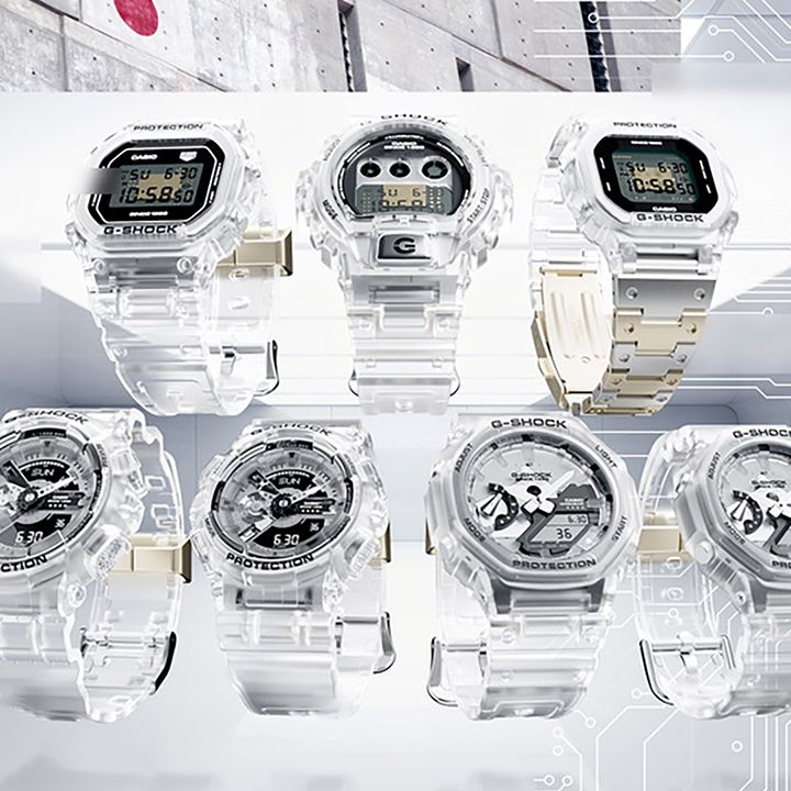 G-Shock Clear Remix range takes the classics and makes them see