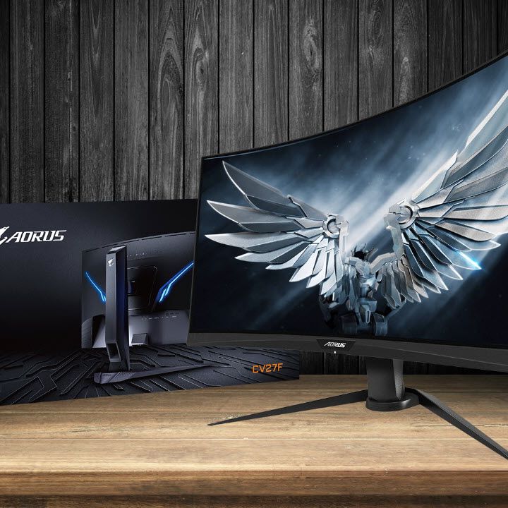 好きさんAORUS CV27F 27インチ湾曲型モニター　165Hz AORUS CV27F Gaming Monitor Key Features | Monitor - GIGABYTE