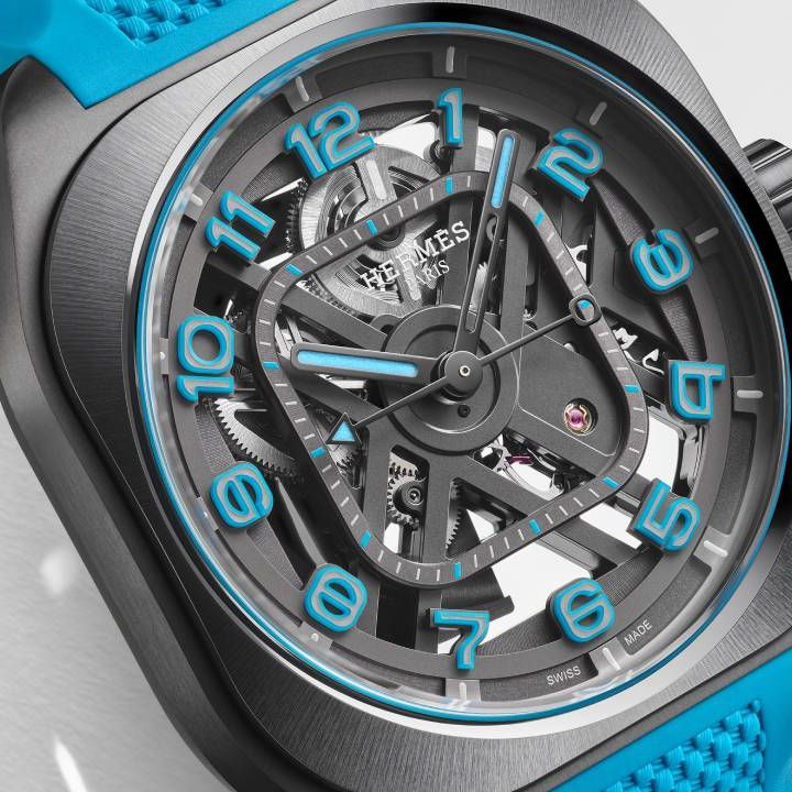 Hermès debuts first-ever skeleton H08 watch at Watches and Wonders