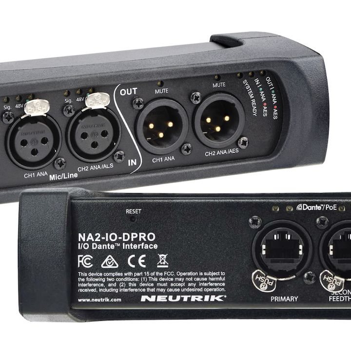 Neutrik USA Debuts NA2-IO-DPRO Dante Interface | AVNetwork