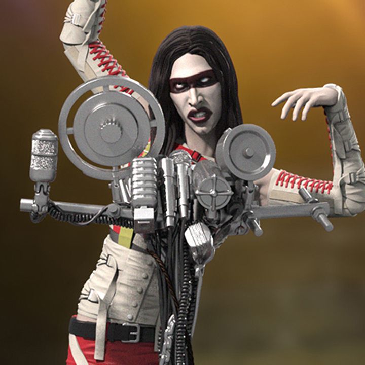 MarilynMansonフィギュア Marilyn Manson Action Figures Fewture Super Articulated Set