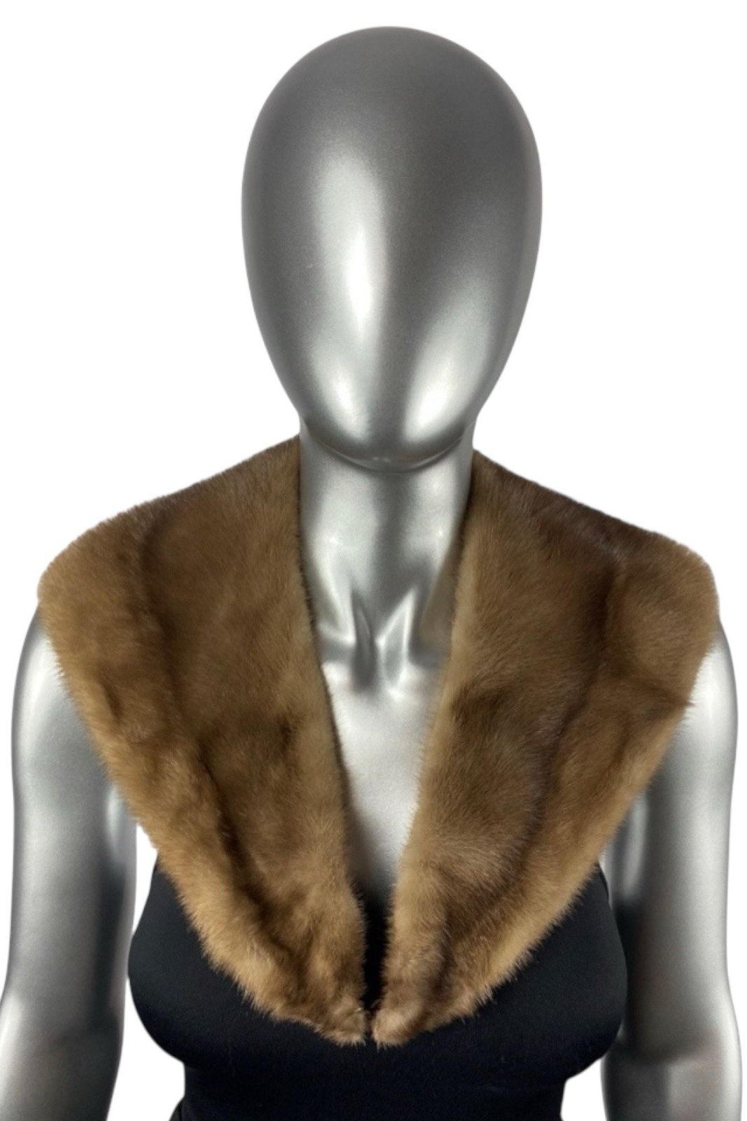 Pastel Mink Shawl Collar, 36&amp;rdquo; L, Certified Vintage Fur
