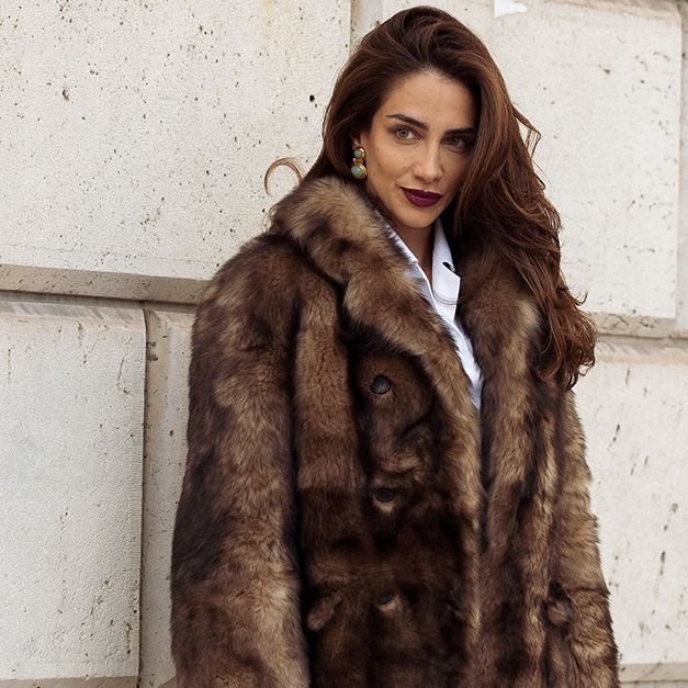 Faux Fur Coat Women Long Fur Coat Women's Long Plain Faux Fur Coat - Main Image