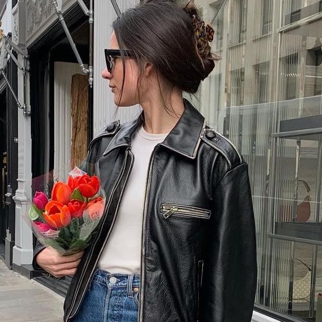 8 French GirlApproved Black-Leather-Jacket Outfit Ideas | Who What Wear