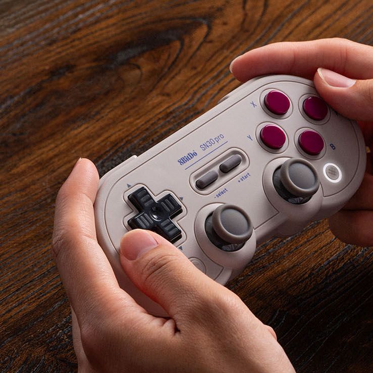 Manette de jeu - 8BITDO - SN30 Pro - Bluetooth 4.0 - Joystick à Effet