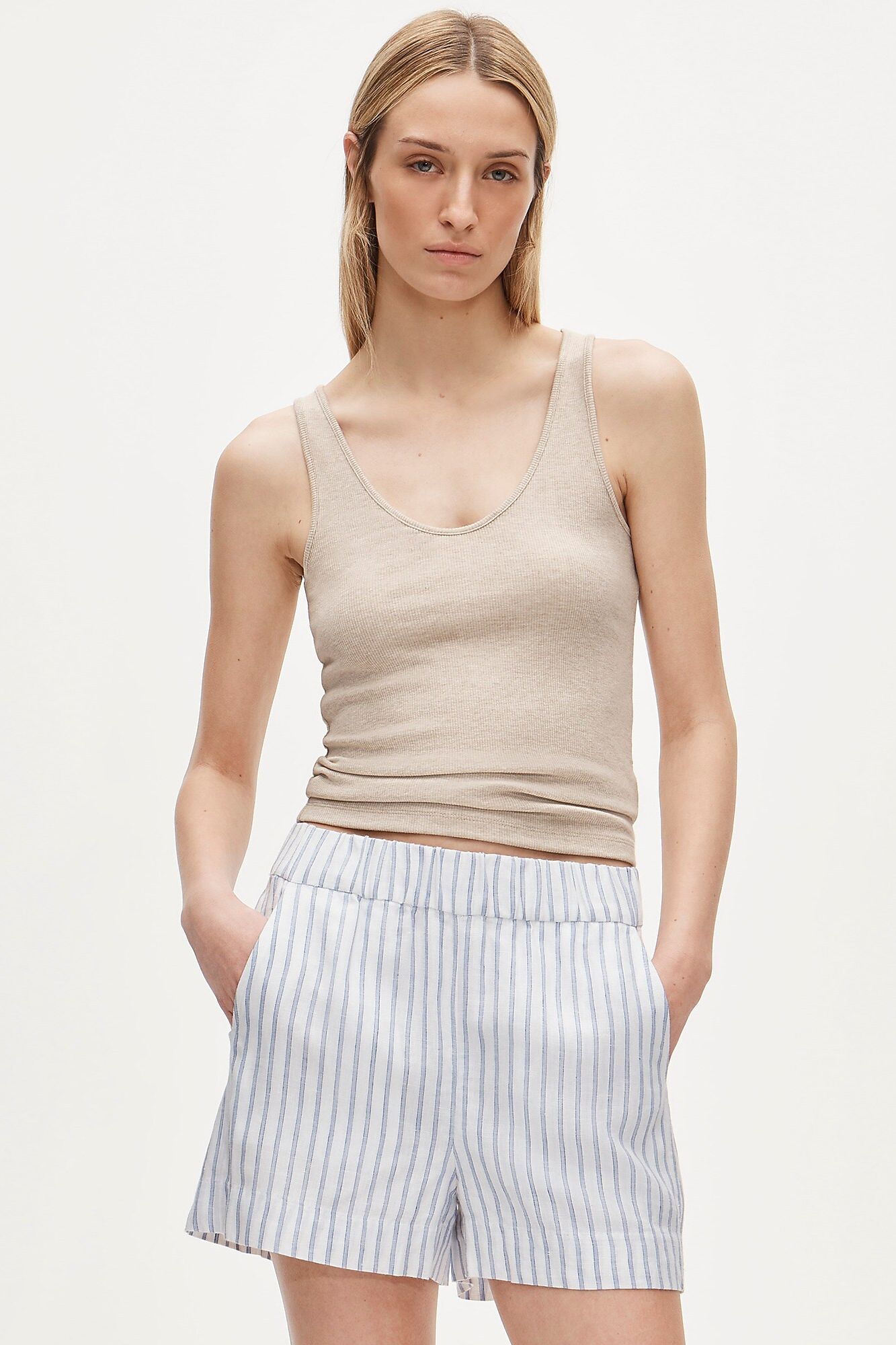 J.Crew, Tropez Short in Linen Stripe (Was $90)
