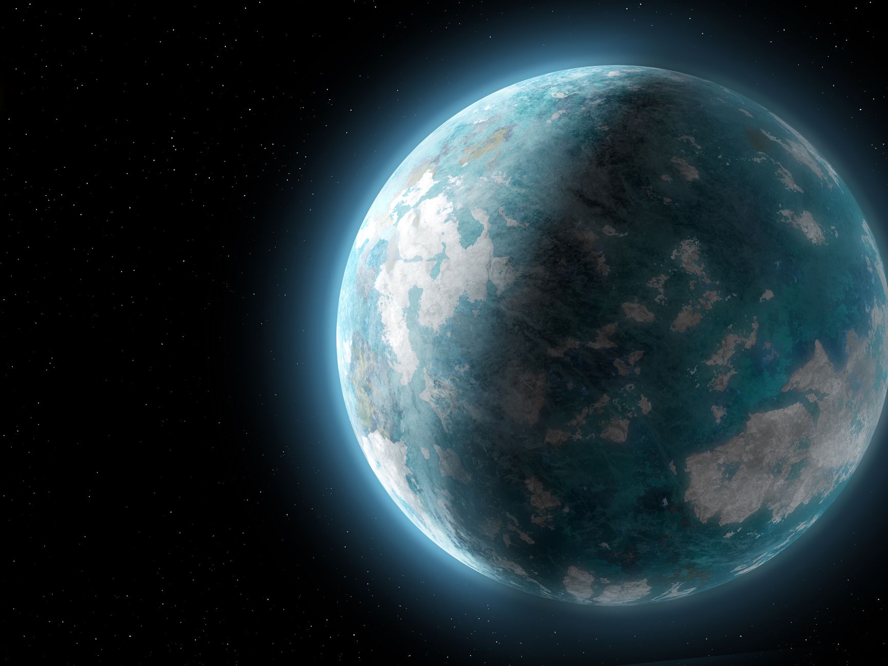 Newly discovered super-Earth orbits in and out of its star's