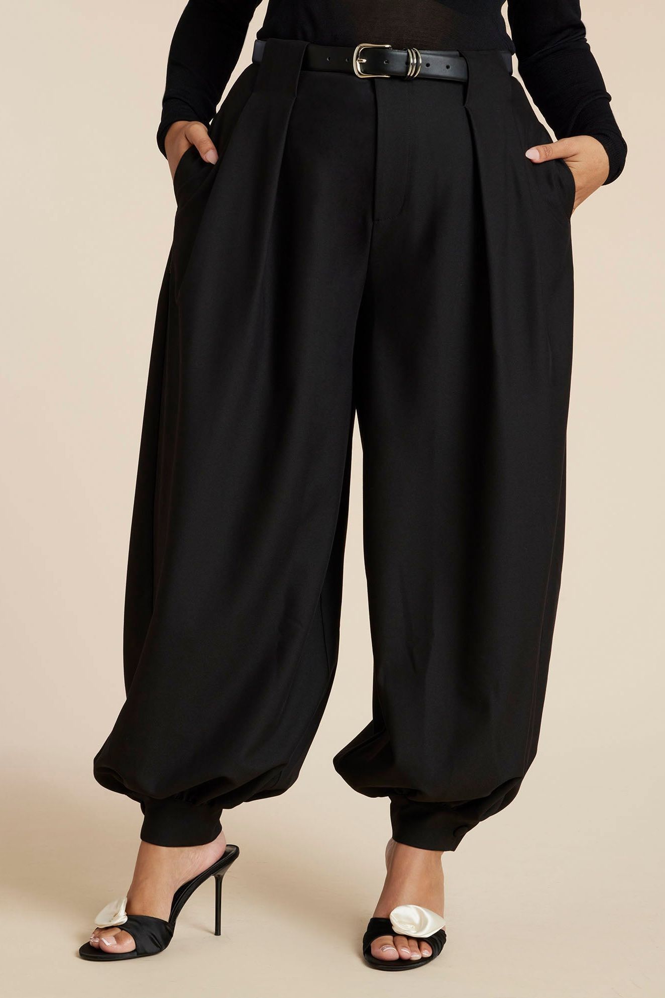 Balloon Trouser With Pleats