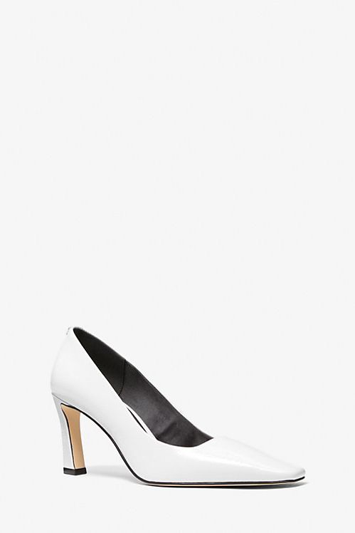 Darrah Crackled Patent Leather Pump