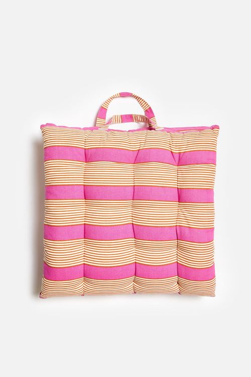 Pink Striped Padded Seat Pad 