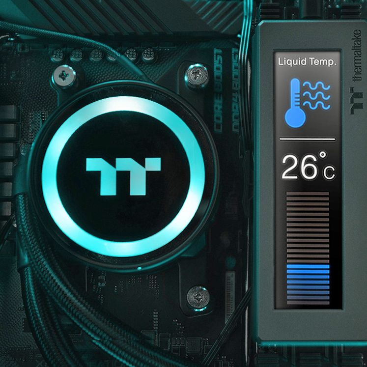 Theraltake - The Pacific A2 Ultra eory water block is equipped with a 3.9 LCD display for onitoring real-tie teperature and your PC perforance, eanwhile allowing you to add flair to your