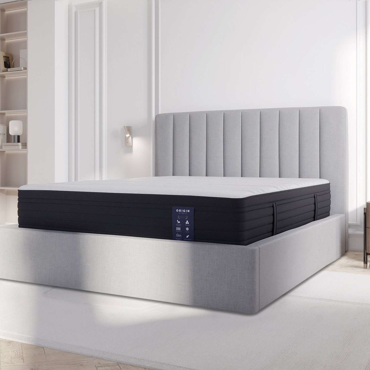 Grey Ottoman bed