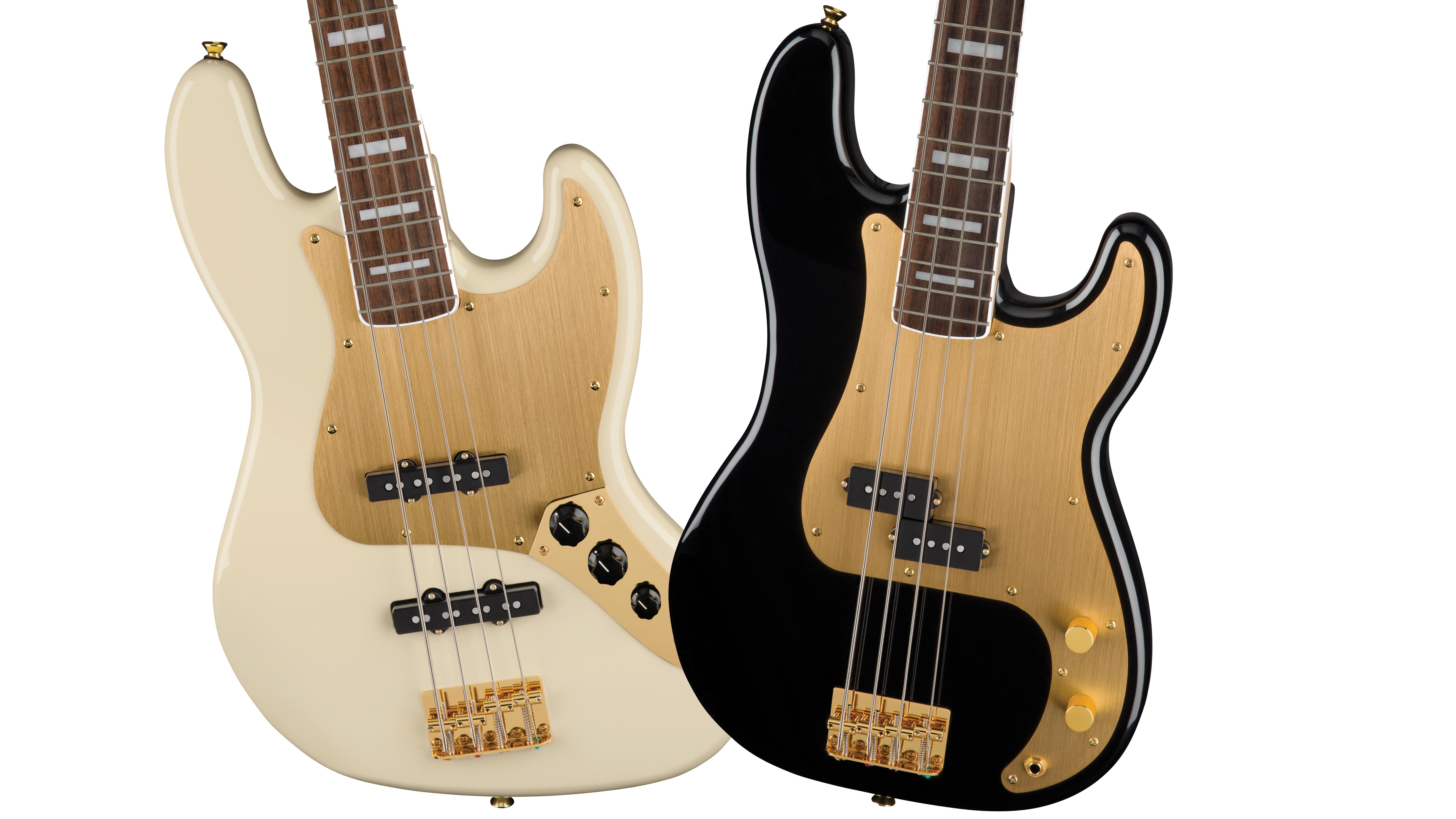 ベース Squier 40th Anniversary Jazz Bass Review: Squier 40th Anniversary Jazz Bass Gold Edition