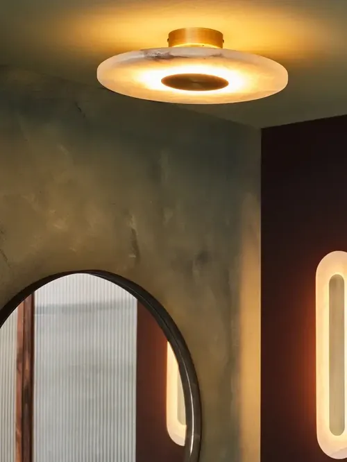 Ebro Led Semi Flush Ceiling Light 