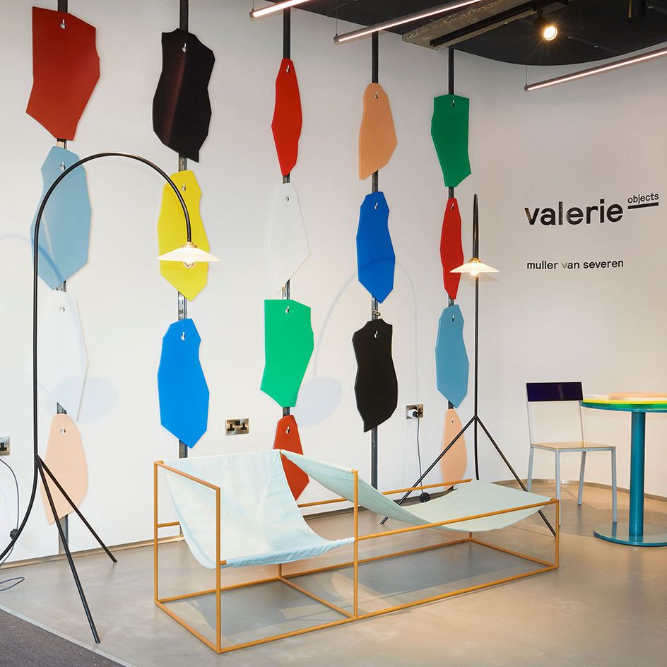 Muller Van Severen's furniture installation at Browns East