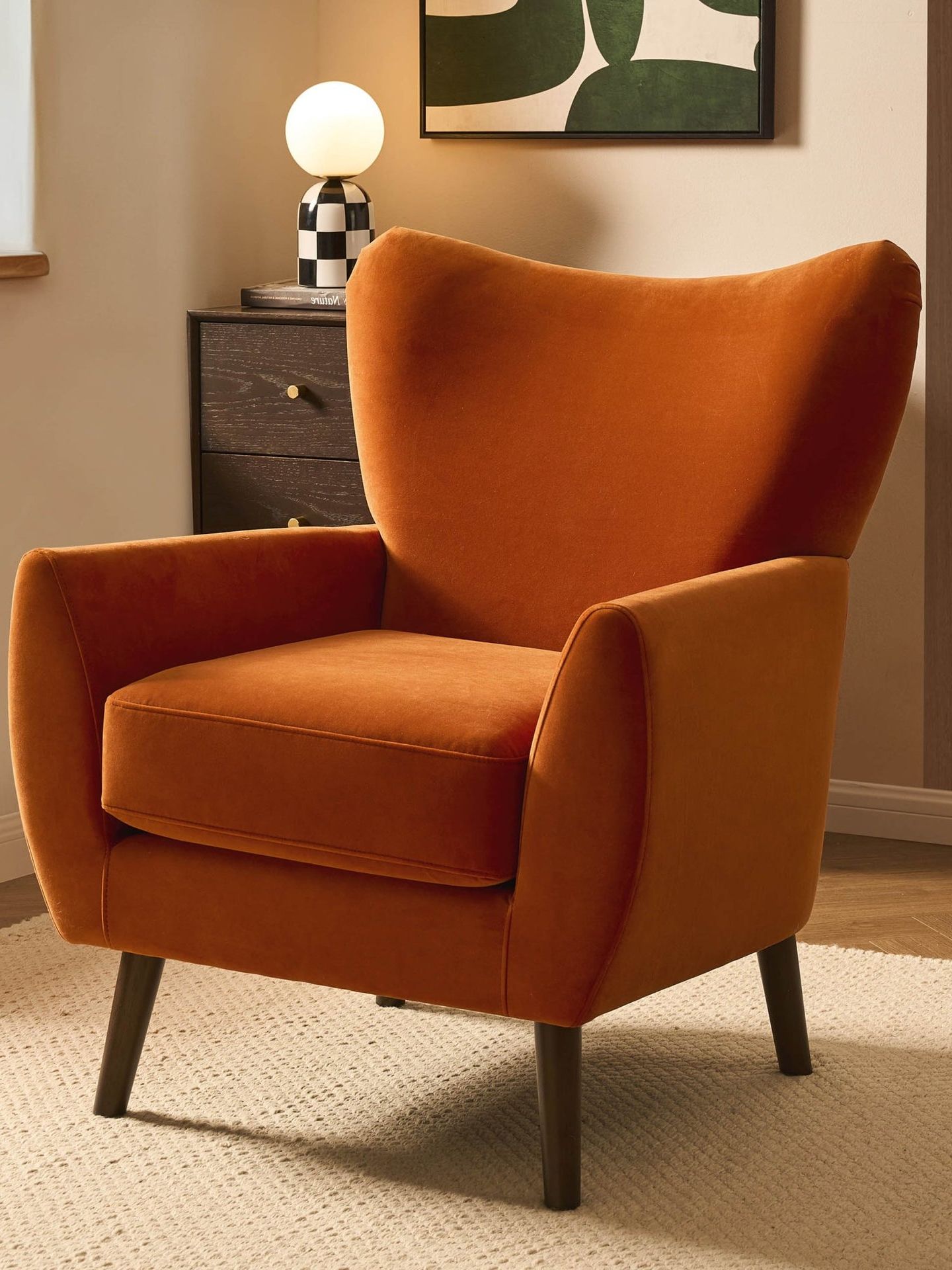 Alia Accent Chair - Bright Orange