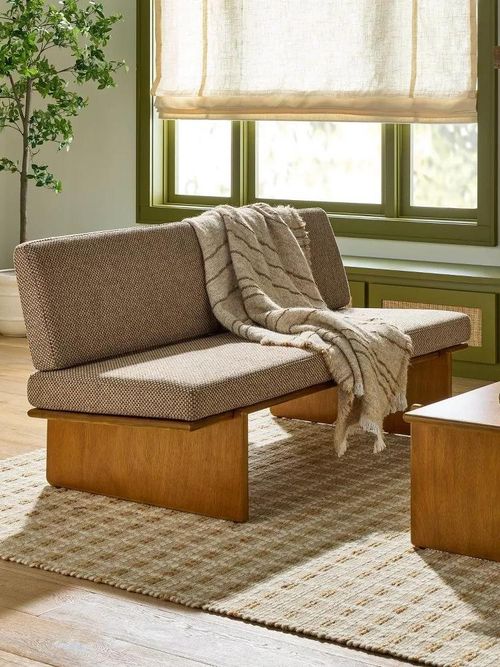 Mid-Century Bench with Back &ndash; Hearth & Hand with Magnolia