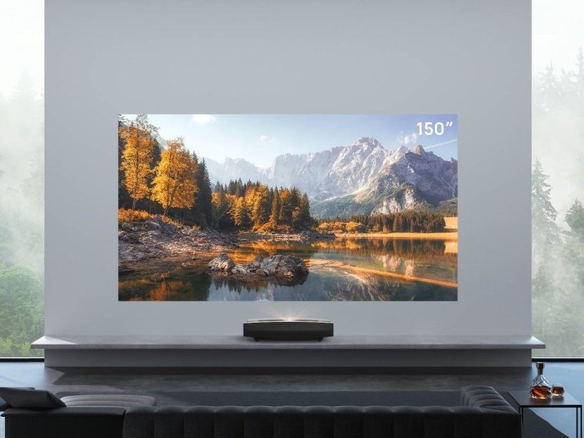 XGIMI Aura is a 4K Ultra Short Throw laser projector powered by