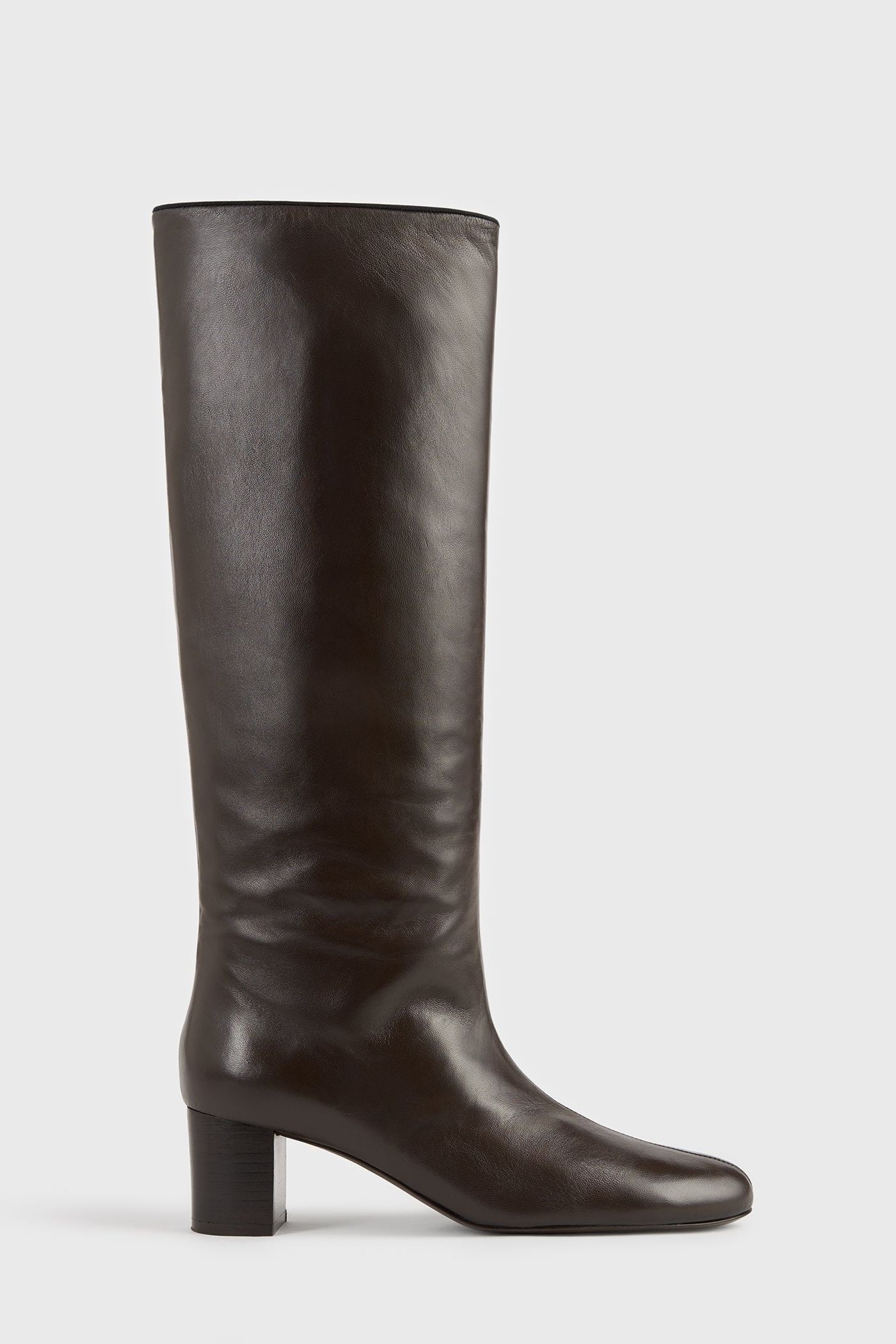 Downtown Nappa Knee-High Boots Brown