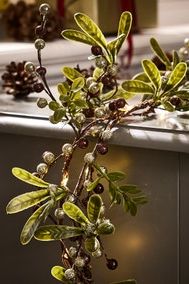 160cm Led Copper Berry Garland