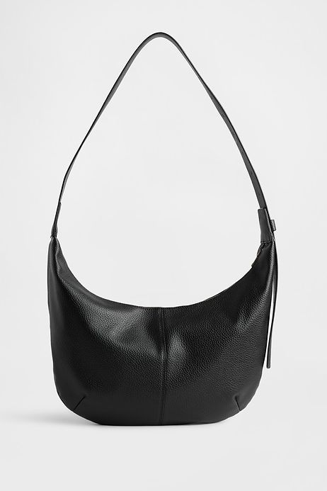 Vegan Pebble Leather Slouchy Crossbody Bag