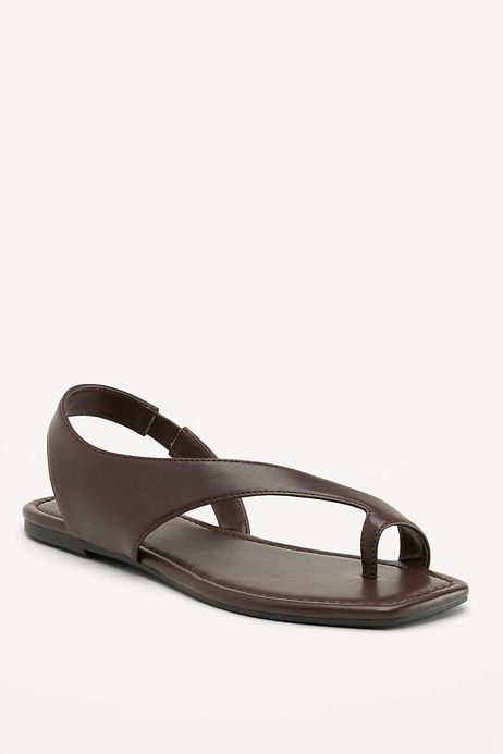 Asymmetrical Toe-Strap Sandals for Women