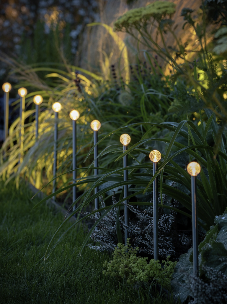 Habitat, Habitat Warm White Solar Stake Lights - Set of 10